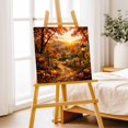 thumbnail image 4 of Canvas Wall Art, Fall Framed Canvas Prints for Bathroom Kitchen, Autumn Farmhouse Country Pumpkins Maple Leaves Gallery Wrapped Wall Decor for Home Office, Gifts, 10"x10" Ship Next Day, 4 of 5