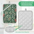 thumbnail image 6 of Yayeee Pot Holders Kitchen Heat Resistant with Pocket 7"x9.8" Cotton Oven Cooking Hot Pads, Christmas Candy Cane, 6 of 7