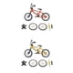thumbnail image 1 of 2 Piezas de Escultura de Aleación de Modo de Retro Motocicleta Miniatura de Montaña, 1 of 9