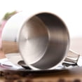 thumbnail image 3 of Yuarrent Taza de café de acero inoxidable, platillo, cuchara, juego de tazas de café de doble pared Juegos de servir café y té Yuarrent HA033223-00, 3 of 6