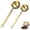 Gold, variant on Bxaolu 2Pcs Coffee Scoop Spoon - 1 Tbsp Tablespoon 15ML 304 Stainless Steel Long Handle Measuring Spoons for Ground Coffee, Loose Tea and Powder, Gold