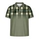thumbnail image 4 of Camisa Casual Impresa de los Hombres, Top de Solapa de Manga Corta en Tela de Malla Ligera para Uso Al Aire Libre Y Diario, Blusa de Suéter Elegante, 4 of 9