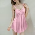 thumbnail image 2 of Sexy Lingerie for Women Sheer Mesh Nightdress Spaghetti Strap Lingerie Pjs Set Lace Bodycon Chemise Sleepwear, 2 of 5