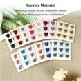 thumbnail image 2 of tredstone 10 Sheets Rhinestone Stickers Children Hand Acrylic Decals Three-dimensional Student DIY Love Heart Crafts Label Table Party Dark Blue, 2 of 7