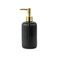 thumbnail image 7 of Djiypn 13.5OZ Fashion Stripe Glass Refillable Soap Dispenser with Rust-Proof Pump Premium Soap Dispenser for Kitchen, Bathroom, Hand Sanitizer, Liquid Soap, Lotion, etc.(1Pack), 7 of 7