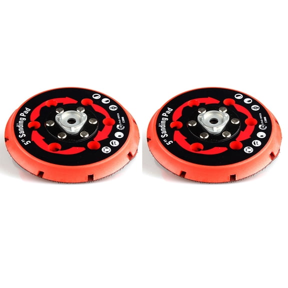 2X Sanding Pad Backing Plate Back Holder for DAS-21E Partial Dual Action Polisher da Polisher 5 Inch,2*Sanding Pad Backing,Black & red