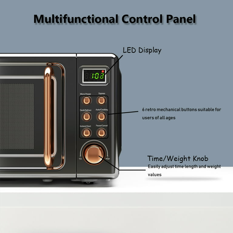 7Cu.Ft Countertop Microwave Oven Retro 700Watt High Energy Efficiency  Appliance 313046384370