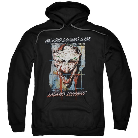 Batman Men's Just For Laughs Hooded Sweatshirt X-Large Black