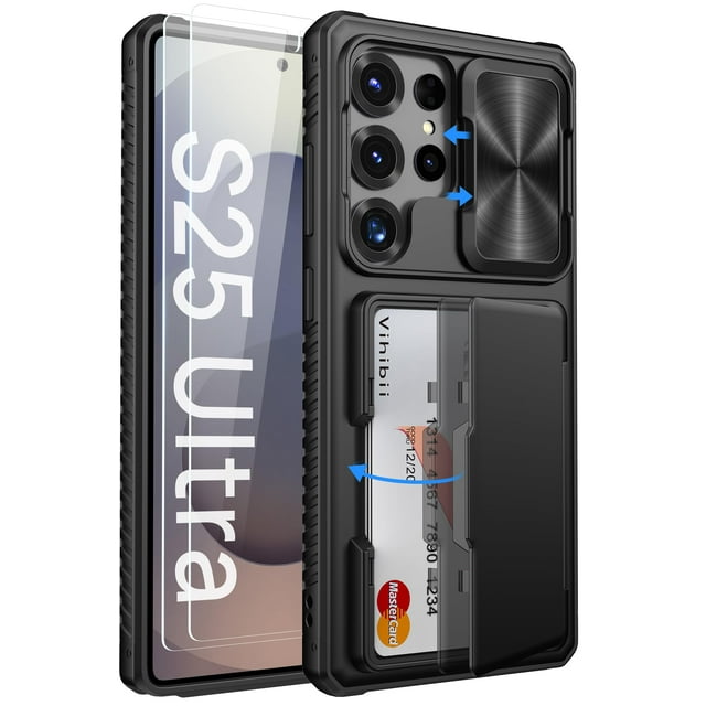 Funda de teléfono Vihibii para Samsung Galaxy S25 Ultra con tarjetero