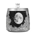thumbnail image 7 of Yayeee Ashtray with Lid for Cigarette Smokeless Stainless Steel Home Ash Holder, Black Moon, 7 of 7