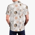 thumbnail image 4 of Daiia Rabbit In Space Pattern Men’s Polo Shirts,Solid Deck Shirt,Classic Fit, Breathable Cotton Polo for Casual and Sport Wear-Small, 4 of 9