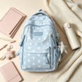 thumbnail image 3 of Cute Star Print Backpack with Star Pendant, Large Capacity Lightweight Student Bookbag for School Travel, 3 of 3