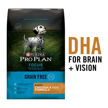 Purina Pro Plan Grain Free, Natural Dry Puppy Food, FOCUS Chicken & Egg Formula, 24 lb. Bag