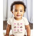 thumbnail image 5 of Little Sister Baby Girl Bodysuit Pink Western Cowgirl Bows Boots Hats Cute Sibling Outfit Natural Bodysuit 6 Months, 5 of 7