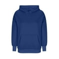 thumbnail image 6 of ClodeEU Women's Oversized Hoodies，Long Sleeve with Pocket， V Neck Pullover Fleece Sweatshirt Blue,Womens Plus XL, 6 of 8
