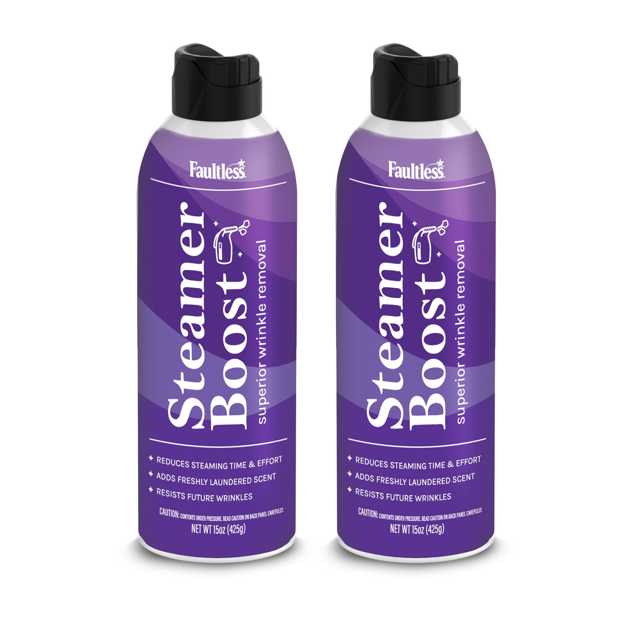Faultless Steamer Boost Spray - Superior Wrinkle Releaser (2 Pack)