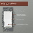 thumbnail image 3 of Lutron DVELV-300P-WH 300-Watt Diva Electronic Low Voltage Single Pole Dimmer, White, 3 of 6