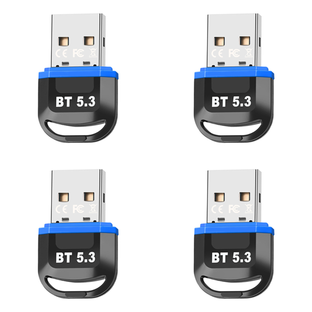 Adaptador USB Mini adaptador USB inalámbrico 5.3 compatible con Bluetooth (azul)
