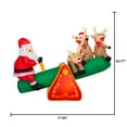 thumbnail image 2 of Lumière de Noël Airblown animée, bascule de Noël avec le Père Noël et ses rennes, 77,9526 po x 37,4016 po x 63,7794 po x 7,7176 lb, 2 of 6