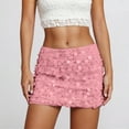 thumbnail image 2 of Sequin Glitter Bodycon Mini Skirt With Reflective Metallic Shine For Night Out Party And Club Wear, 2 of 5
