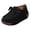 Black, variant on AUDeals Women’s Round Toe Wedge Loafers Work Shoes Non Slip Suede Platform Sneakers Arch Support Driving Dress Shoes (Orange, 8)