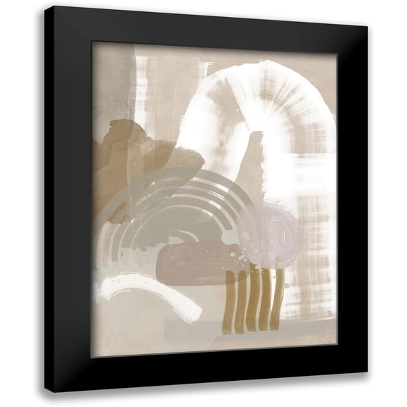 Urban Road 12x14 Black Modern Framed Museum Art Print Titled - Making Tracks Art Print