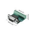 thumbnail image 2 of Uxcell 2pcs D-sub DB9 Connector Breakout Board 9 Pin 2 Row Female RS232 Serial Port Solderless Terminal Block Adapter, 2 of 7