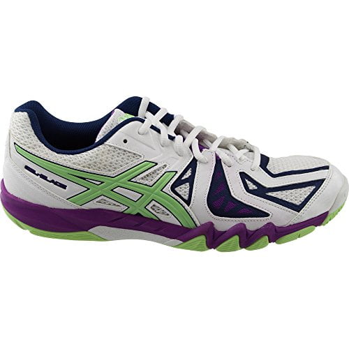 ASICS Women's Gel Blade 5 Court Shoe, White/Pistachio/Grape, 9 M US - Walmart.com