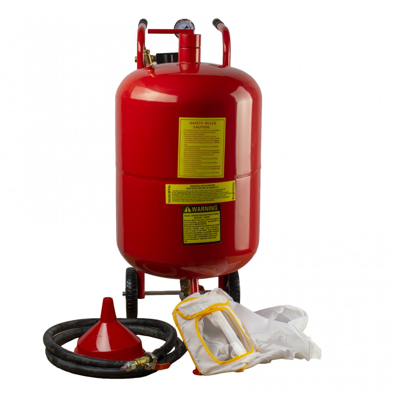 Hiltex Portable Air Sandblaster 20 Gallon Air Media Abrasive Blasting