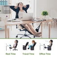 thumbnail image 2 of Portable Leg Foot Rest, Adjustable Strap, for Office Travel, Airplane High-Speed Rail, 2 of 7