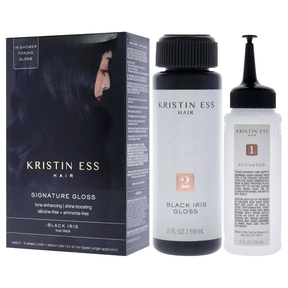 Kristin Ess Signature Hair Gloss - Black Iris , 1 Pc Application Hair Color
