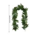 thumbnail image 2 of 6FT Real Touch Norfolk Pine Garland - Artificial Christmas Garland Fake Green Faux Pine Needles Garland for Table Fireplace Mantle Holiday Home Indoor Outdoor Decor (1PCS), 2 of 8