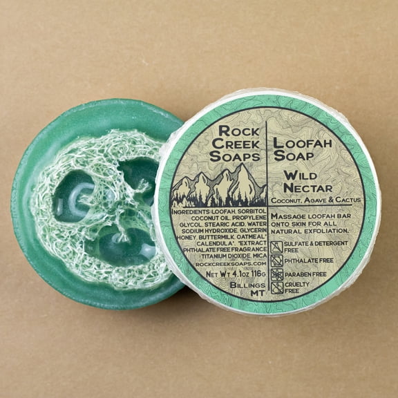 Rock Creek Soaps - Loofah Soap - Wild Nectar