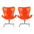 thumbnail image 1 of 2Pcs Miniature Plastic Chair Miniature Armchair Backrest Swivel Chair Miniature House Decor, 1 of 2