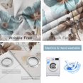 thumbnail image 6 of Blackout Curtains for Bedroom, Vintage Flowers Room Darkening Window Drapes for Living Room, Teal Blue Floral Nature Butterfly Thermal Insulated Grommet Curtains, 42x84 inch, 2 Panels, 6 of 9