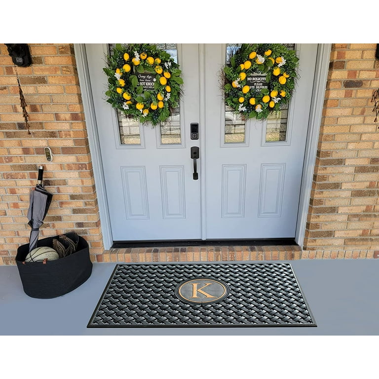 Entryway Door Mat 2' x 3' All Weather Doormat Outdoor Non Slip