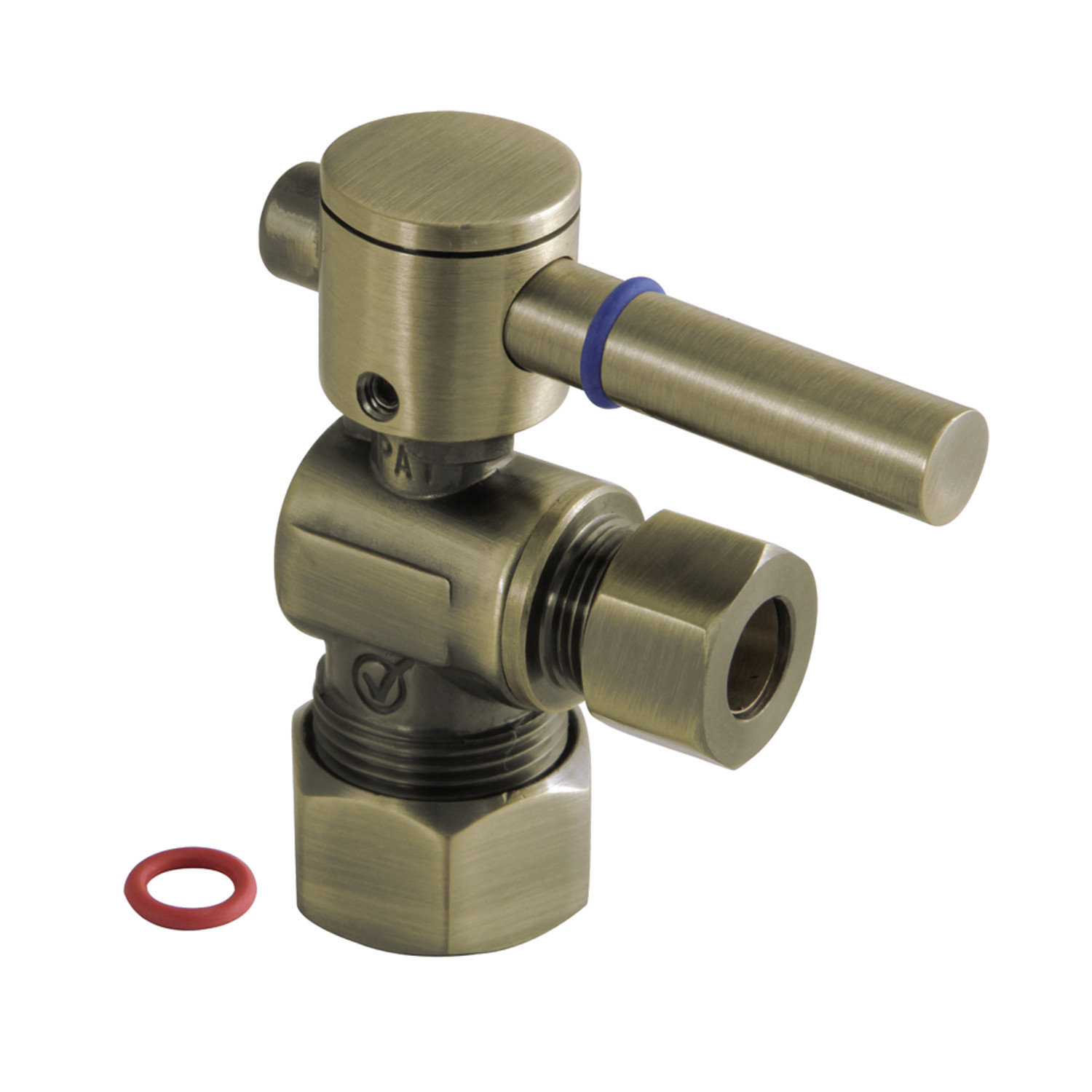 Kingston Brass CC53303DLVOKB30 Modern Plumbing Sink Trim Kit with Bottle Trap and Overflow Drain, Antique Brass
