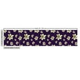 thumbnail image 3 of Ambesonne Floral Fabric by the Yard Upholstery, Cartoonish Design Daffodils, 10 Yards, Dark Purple Cream, 3 of 5