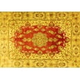 thumbnail image 1 of Ahgly Company Machine Washable Indoor Rectangle Persian Yellow Traditional Area Rugs, 2' x 5', 1 of 4