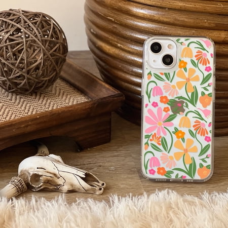 Flower Market Aesthetic Phone Case For iPhone 17 16e 15 14 13 Mini 7 8 SE MagSafe Case With Cute Retro Floral Design Galaxy S26 S25