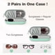 thumbnail image 2 of Estuche para Anteojos Huvon Doble Compartimento para Gafas y Lentes de Sol Verde, 2 of 7