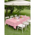 thumbnail image 3 of Outdoor Tablecloth with Umbrella Hole and Zipper, Christmas Pink Rectangle Table Cloth 60x84 Inch Waterproof Tablecloth, Winter Snowflakes Xmas Retro Picnic Table Cover for Patio Camping, 3 of 7