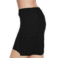 thumbnail image 3 of Women's Plus Size Mid-Waist Athletic Short Skirts with Side Pocket, Athletic Bottoms 2 in 1 Liner Breathable Quick Dry, 3 of 7