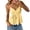 Yellow, variant on Women's V Neck Wrap Front Tank Tops for Women Sleeveless Tie Waist Ruffle Hem Casual Summer Blouses Lightweight Breathable Flowy Top Black L