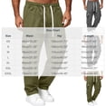 thumbnail image 3 of WIZUTIZ Men's Work Pants Thin Straight Leg Cargo Casual Trousers Multi-Pocket Wear-Resistant Polyester Relaxed Fit for Outdoor Labor Daily Commute Mens Fashion, 3 of 6