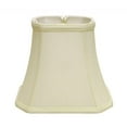 thumbnail image 5 of 16" Ivory Slanted Rectangle Bell Monay Shantung Lampshade, 5 of 5