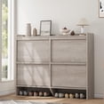 thumbnail image 2 of Shoe Cabinet with Flip Drawers (2, 3, 4, 6 Options) | Wooden Organizer with Adjustable Shelf | Hidden Storage for Entryway, Hallway & Living Room, 2 of 7