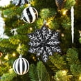 thumbnail image 4 of Set de adornos de bolas navideñas ShareConn 106 piezas en blanco y negro, 4 of 6