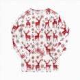 thumbnail image 4 of sdbrld Kids Fall Pajamas for Boys Girls Christmas Pajama Cute Xmas Graphics Shirt Long Sleeve and PJs Pants Two Piece Sleepwear Outfit Sets Red Sizes 5-6 Years, 4 of 9