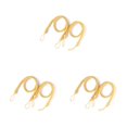 thumbnail image 3 of stanreset 1/2/3/5 2 Pièces Maison Hôtel Polyester Rideau Retenue Salon Drapé Tieback Draperies Décoratif Support Ondulé Corde Or 3PCS, 3 of 6